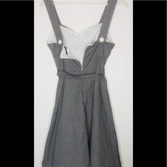 Plumeria Gingham Tulle Strap Dress Sz L Juniors - Picture 4 of 11